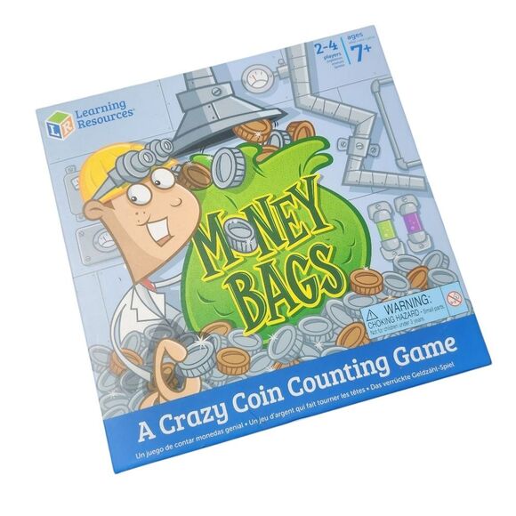 Money Bags A Crazy Coin Counting Educational Board Game By Learning Resources - Picture 1 of 7